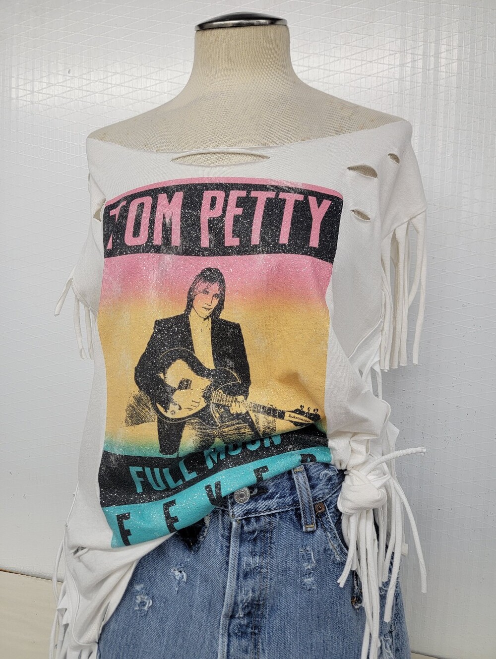 Tom Petty Fringe Band Tee Upcycled Retro Vintage Band Merc
